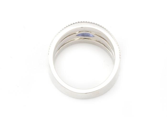 14K Yogo Sapphire and Diamond Ring