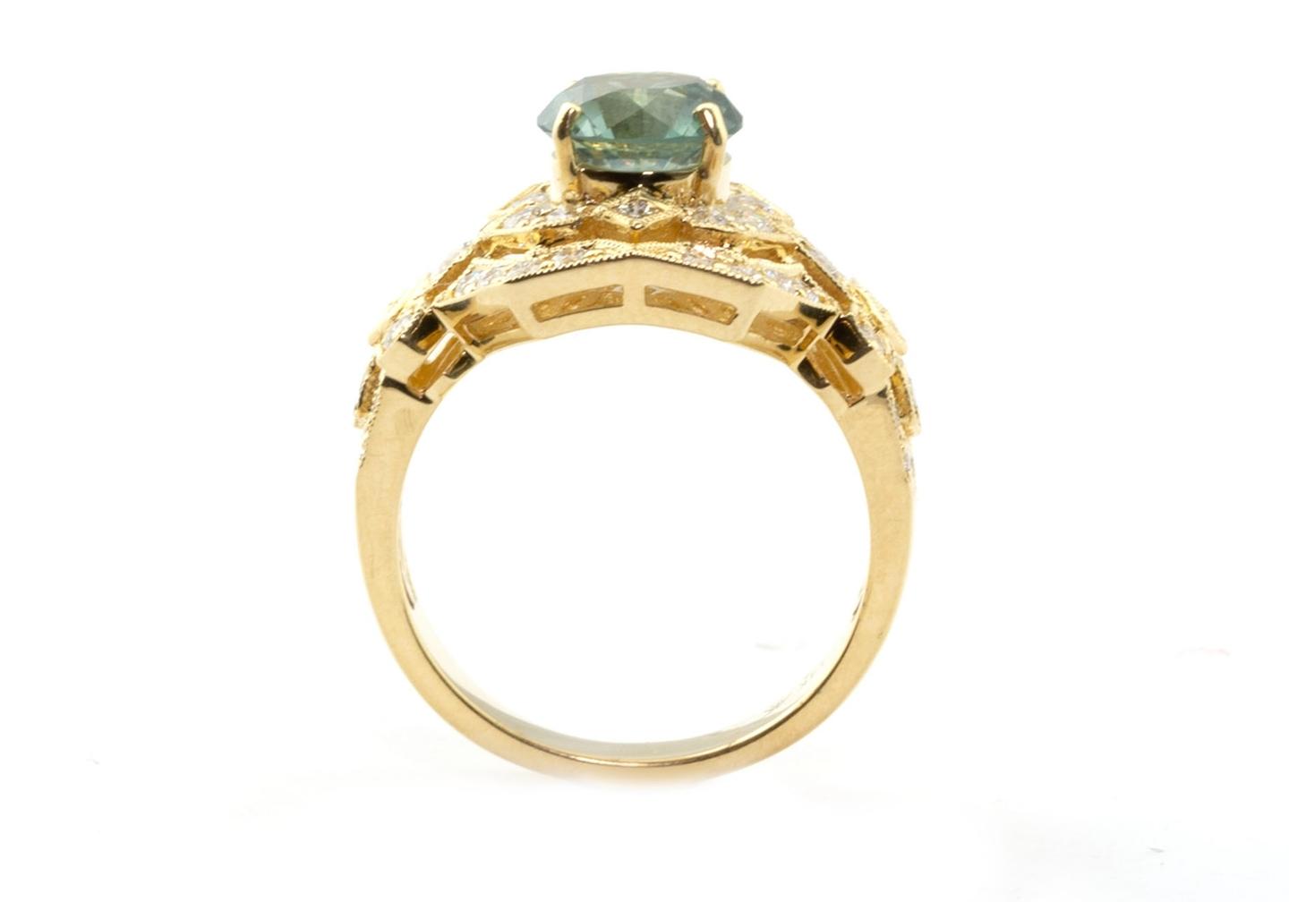 14k Vintage Yogo Sapphire Ring