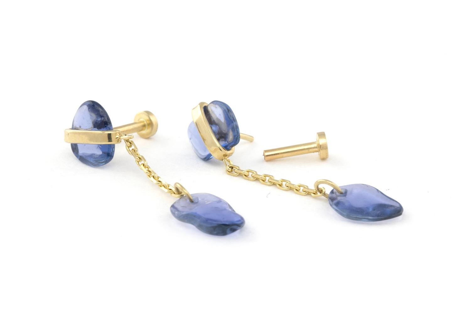 Aurum Tumbled Dangle Earrings