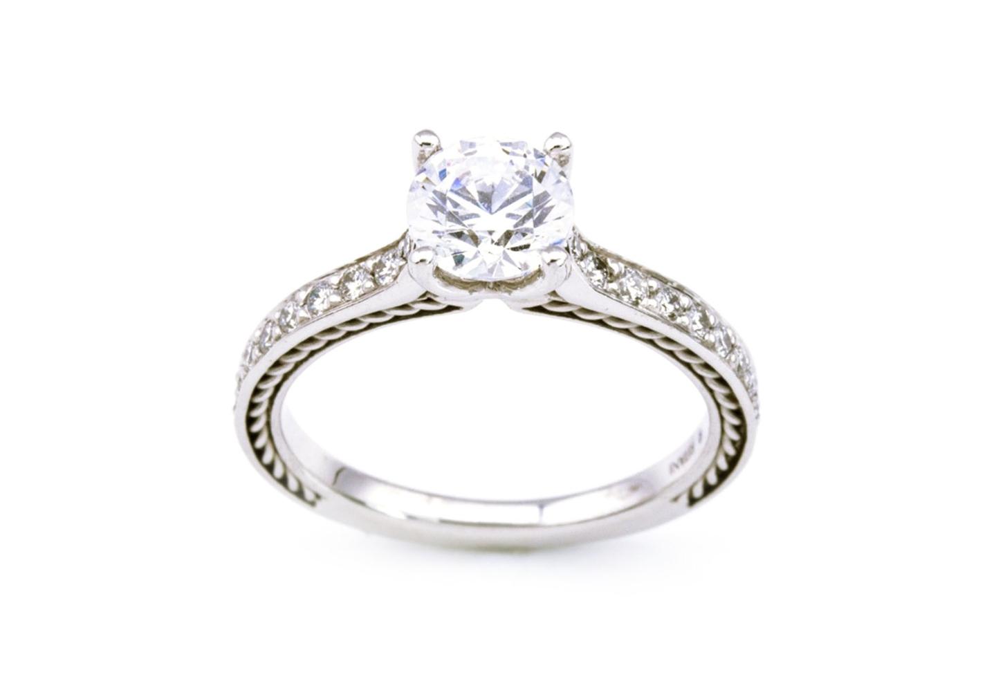 18K Semi-Mount Engagement Ring