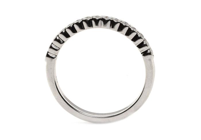 14k Diamond Wedding Band