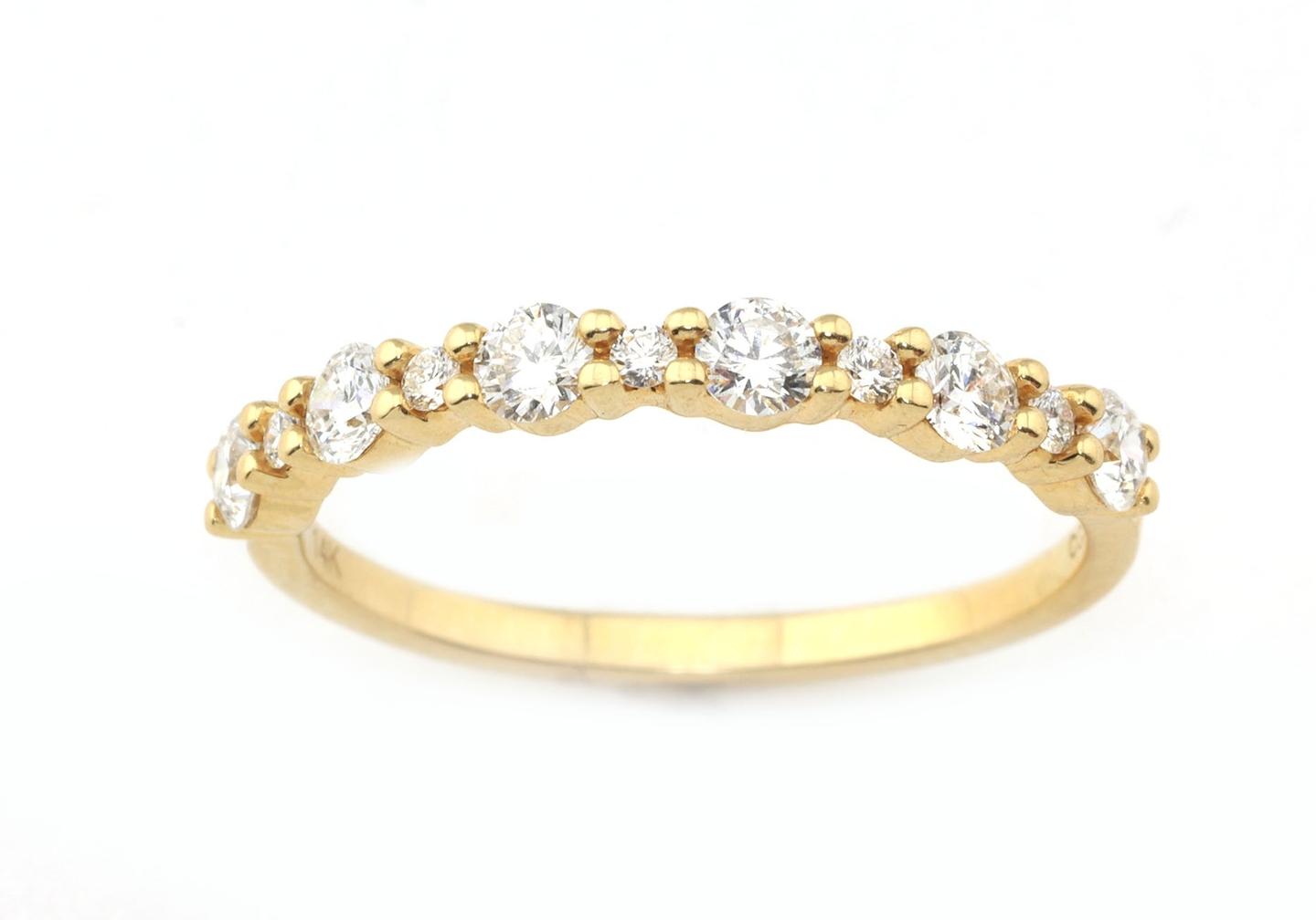 14k Diamond Wedding Band