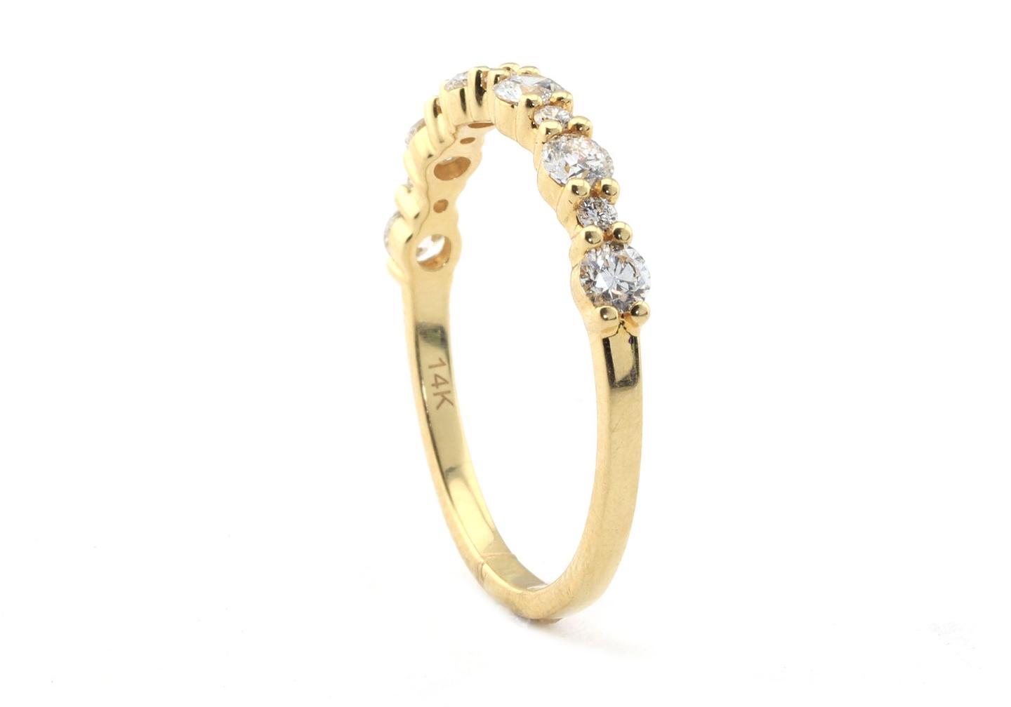 14k Diamond Wedding Band