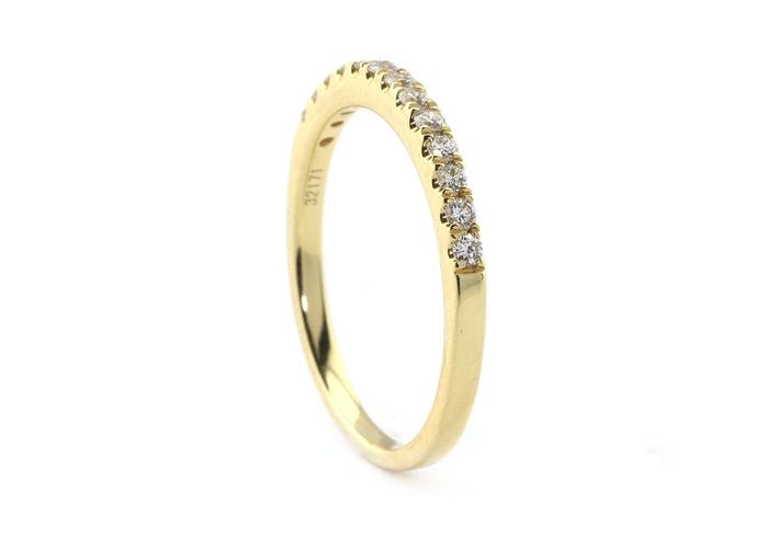 14k Diamond Wedding Band