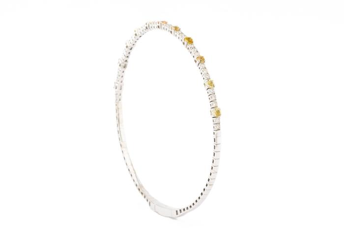 14k MT Sapphire Bangle