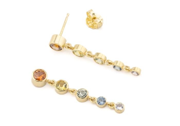 MT Sapphire Dangle Earrings