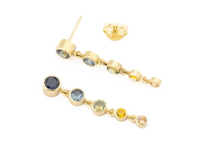 MT Sapphire Dangle Earrings