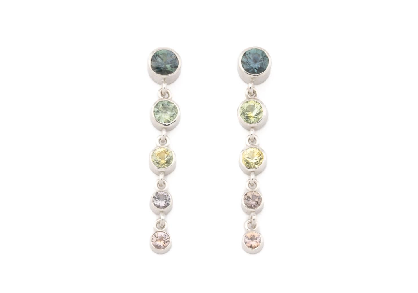 MT Sapphire Dangle Earrings