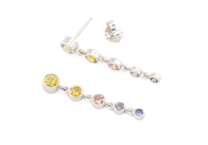 MT Sapphire Dangle Earrings