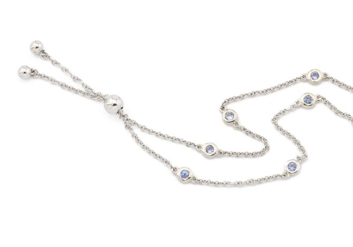 14k Yogo Sapphire Bolo Bracelet