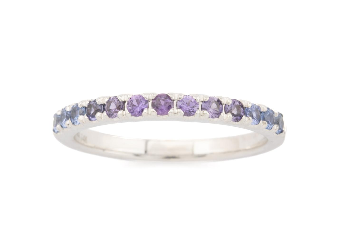 14k Yogo Sapphire Band 