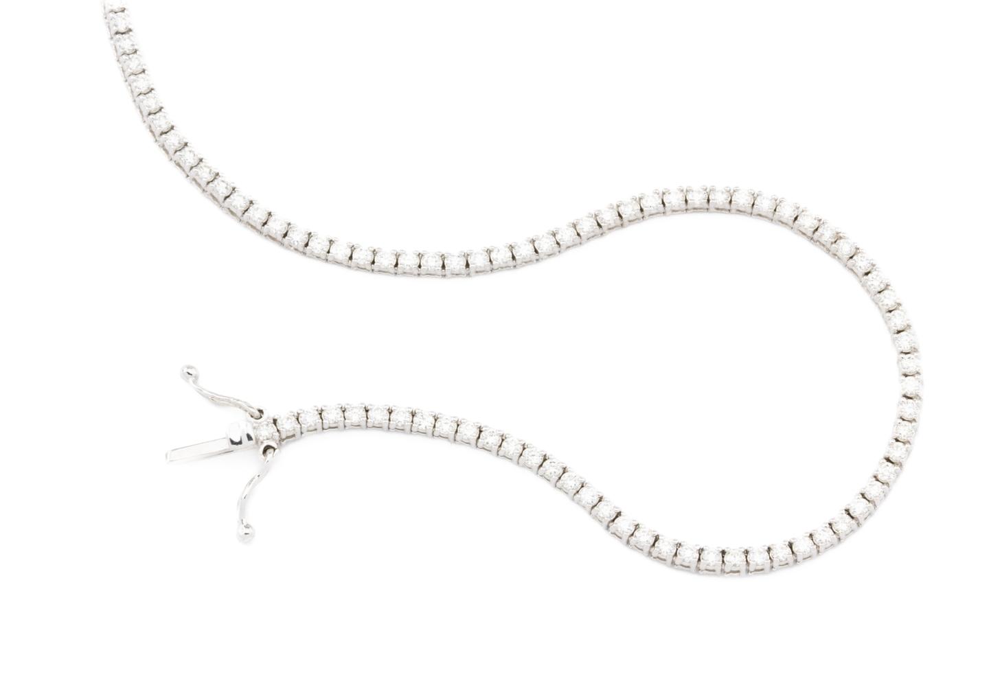 14k Diamond Tennis Necklace 
