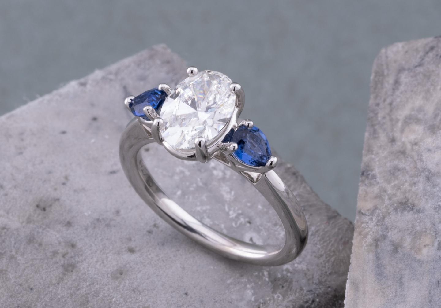 Diamond Yogo Engagement Ring