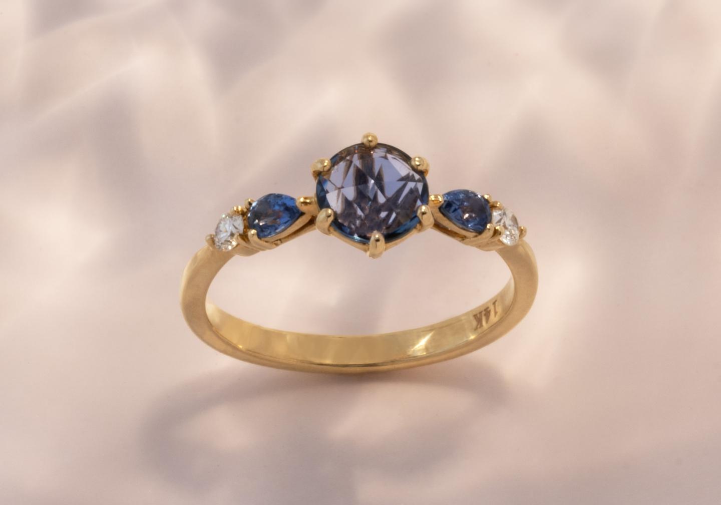 14k Yogo Sapphire Rings