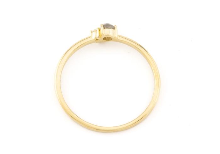 14K Rose Cut Diamond ring