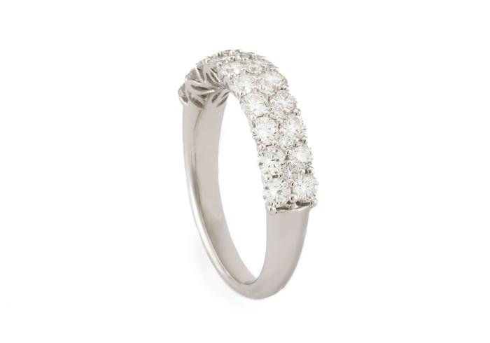 14K Diamond Wedding Band