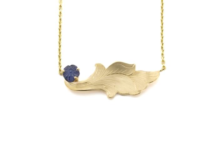 14K Hand-Engraved Yogo Pendant