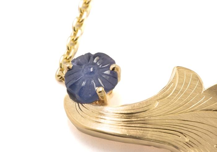 14K Hand-Engraved Yogo Pendant