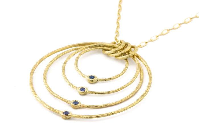 14k Yogo Sapphire Necklace