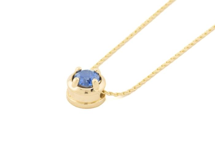 14k Yogo Sapphire Necklace