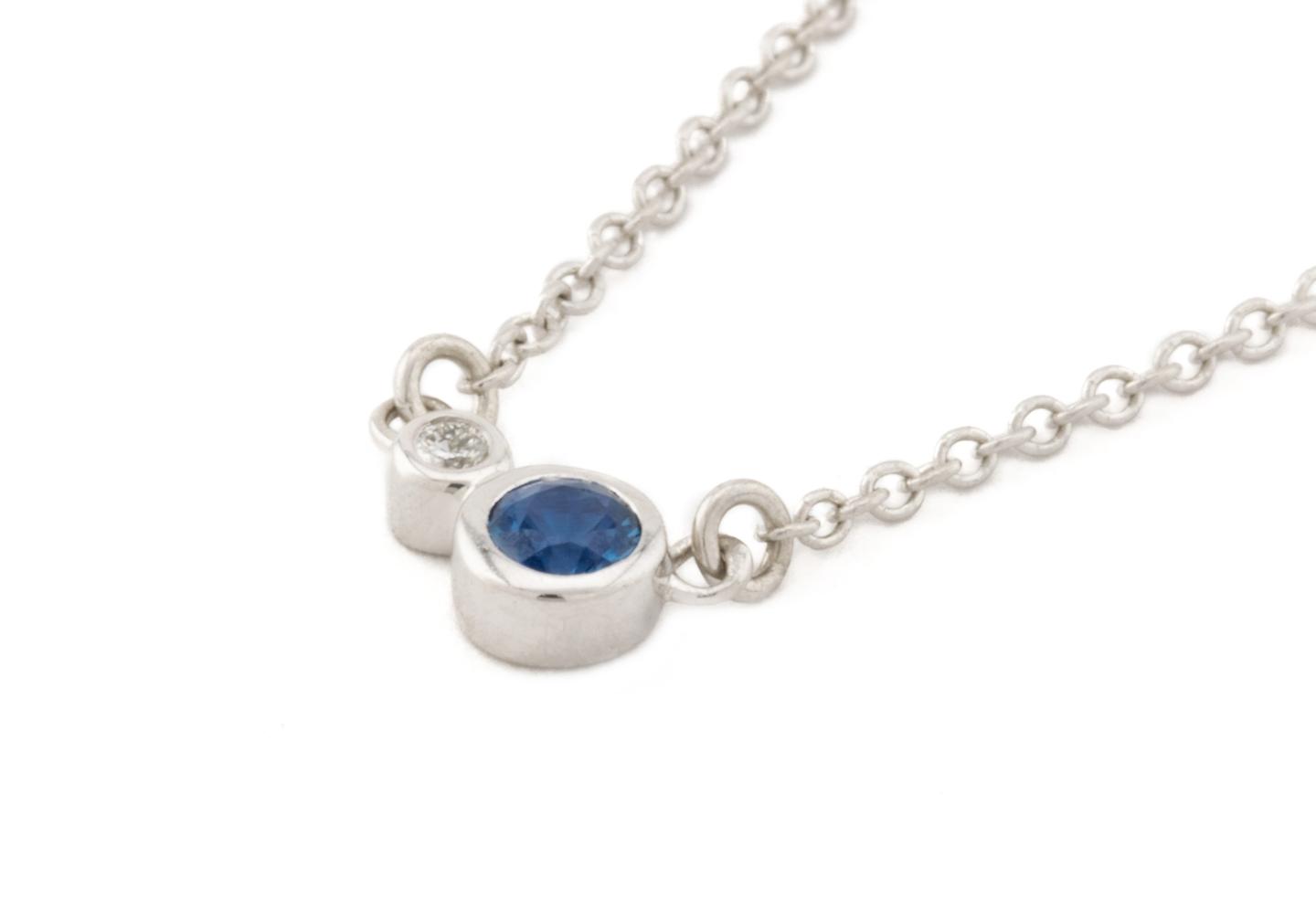 14k Yogo Sapphire Necklace