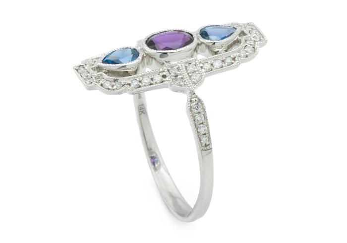 14K Montana Yogo Sapphire Ring