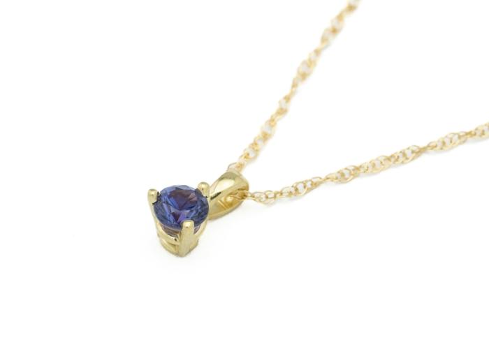 14k Yogo Sapphire Necklace