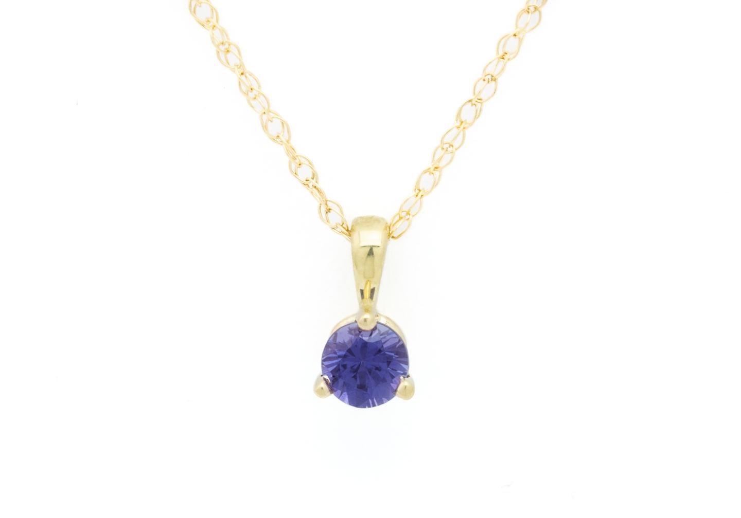 14k Yogo Sapphire Necklace