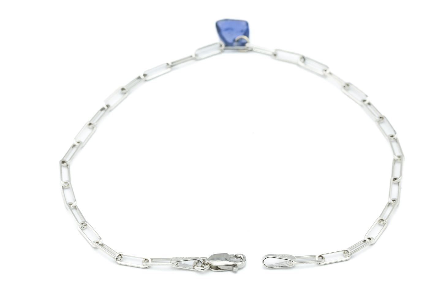 Imperfectionist Yogo Sapphire 14K Chain Bracelet