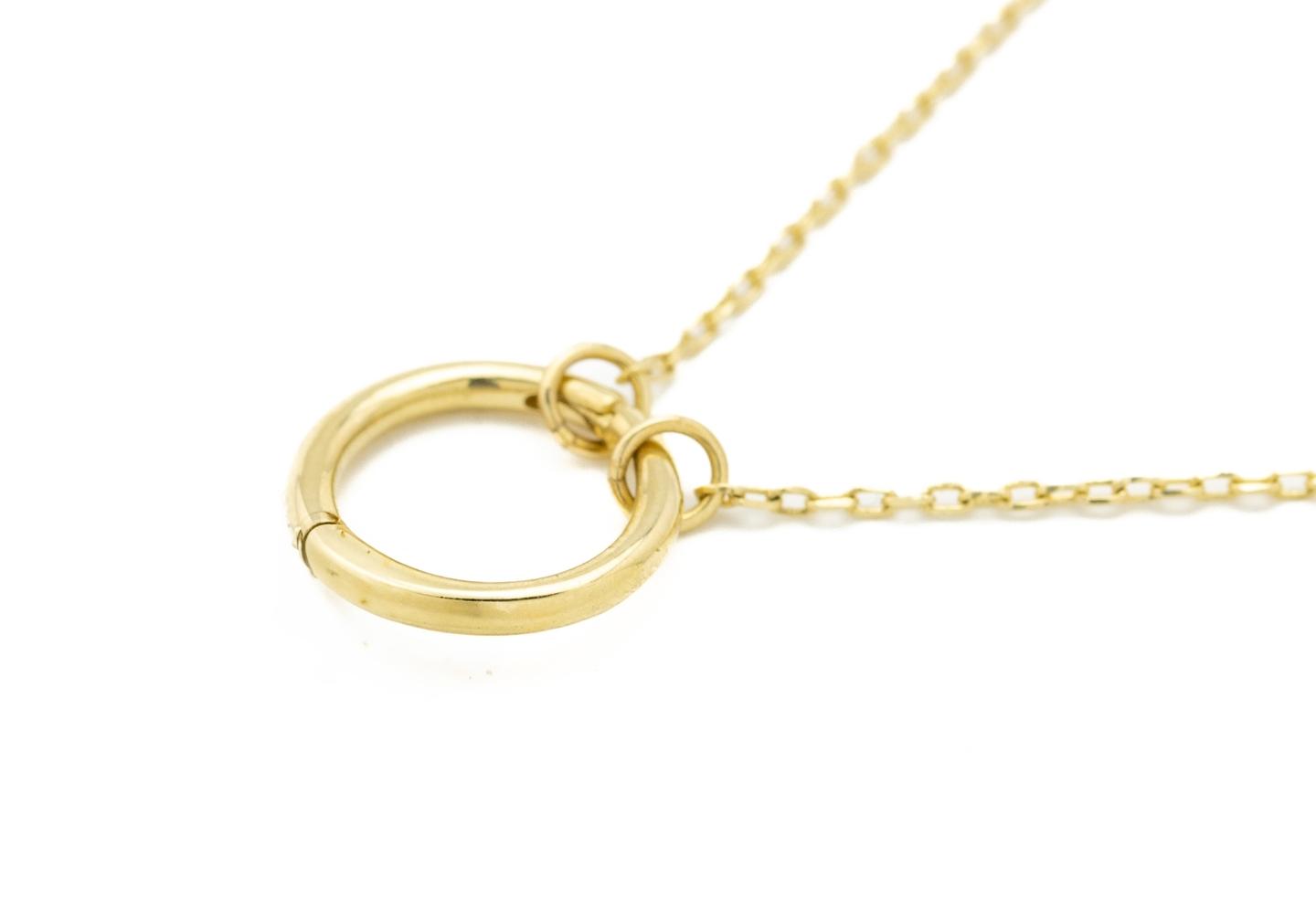 14K Charm Holder Necklace