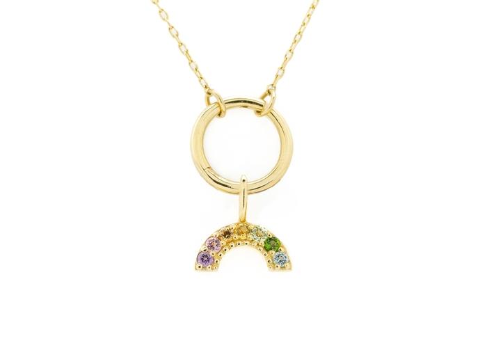 14K Charm Holder Necklace