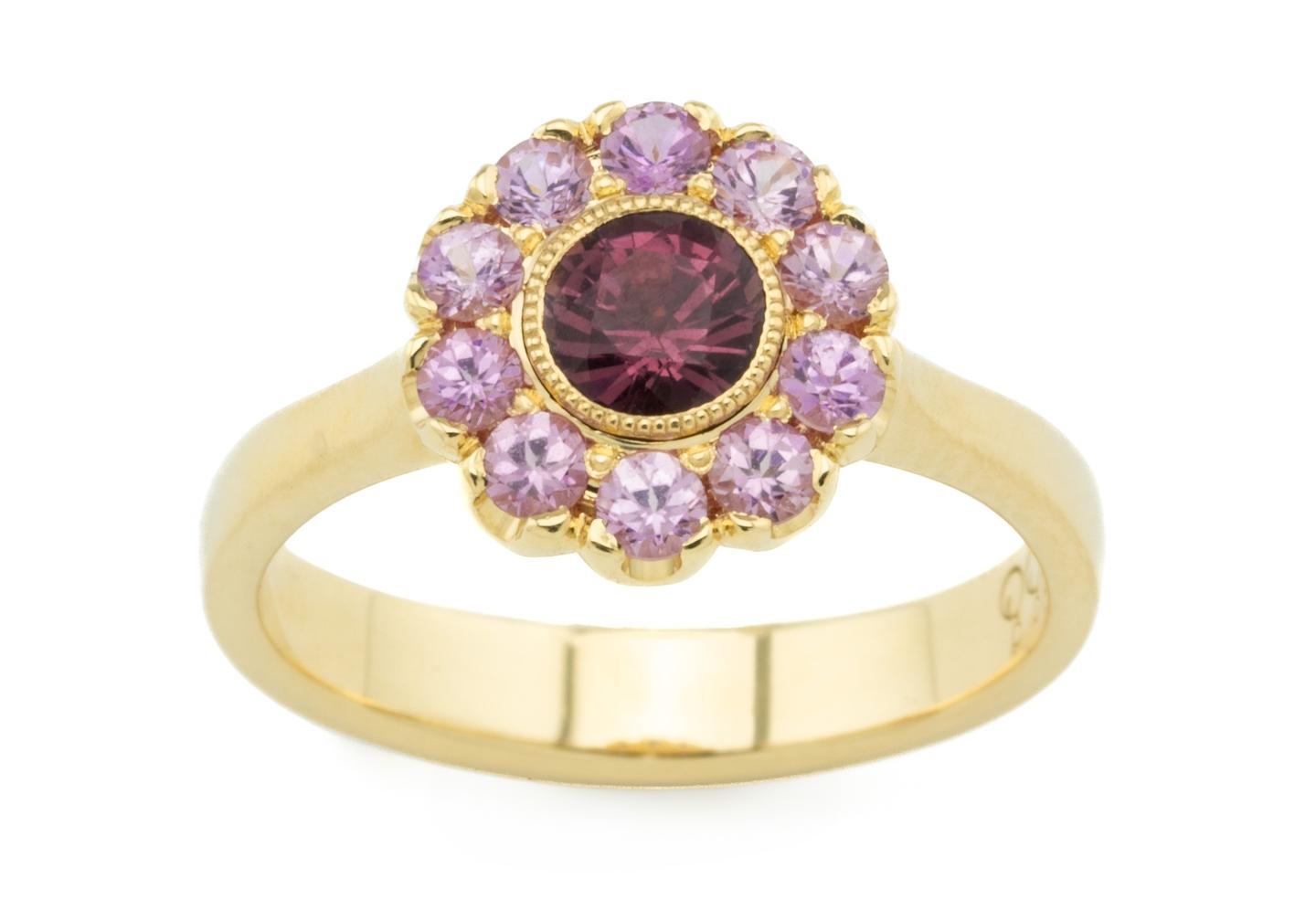 14K Garnet Ring