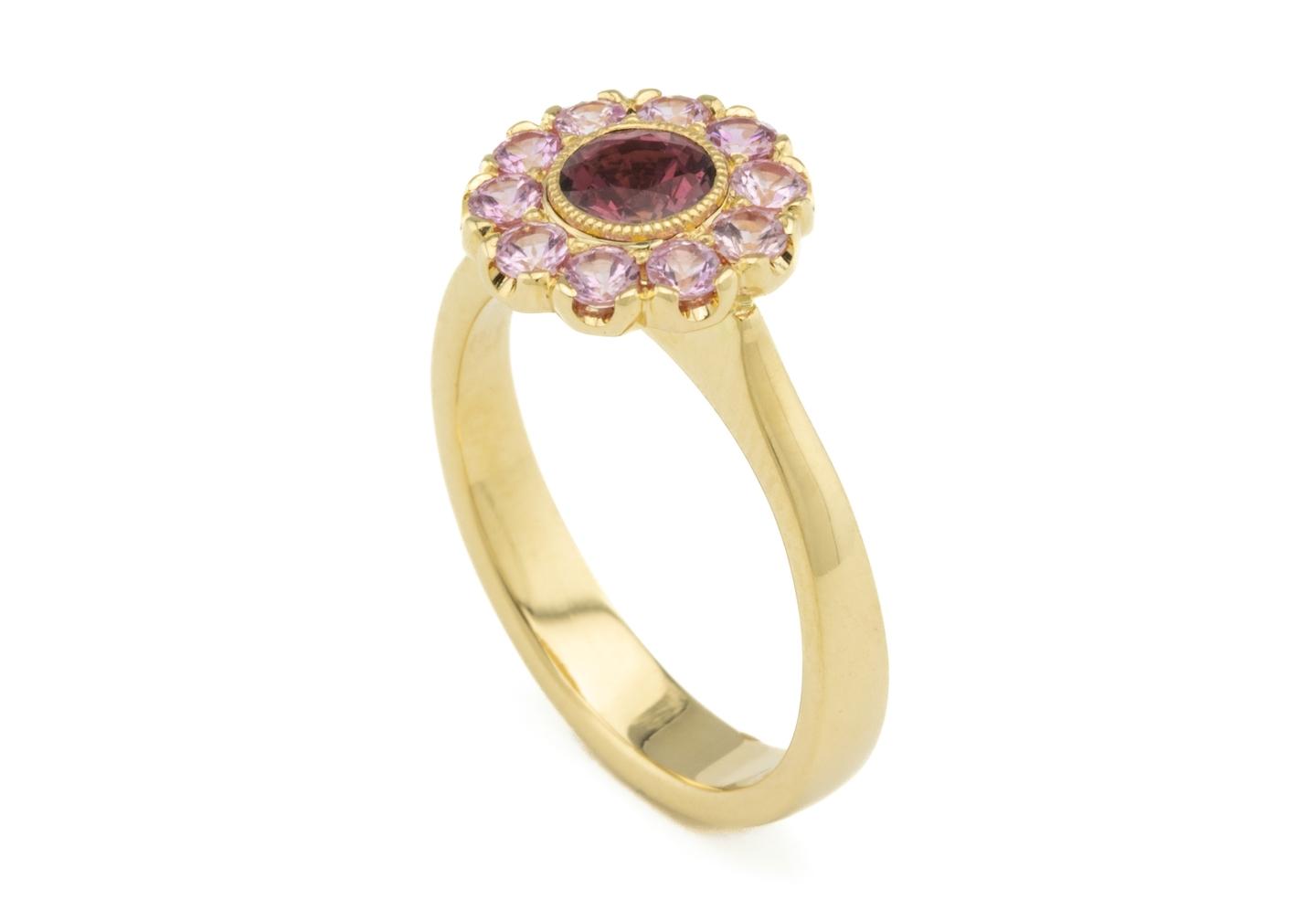 14K Garnet Ring