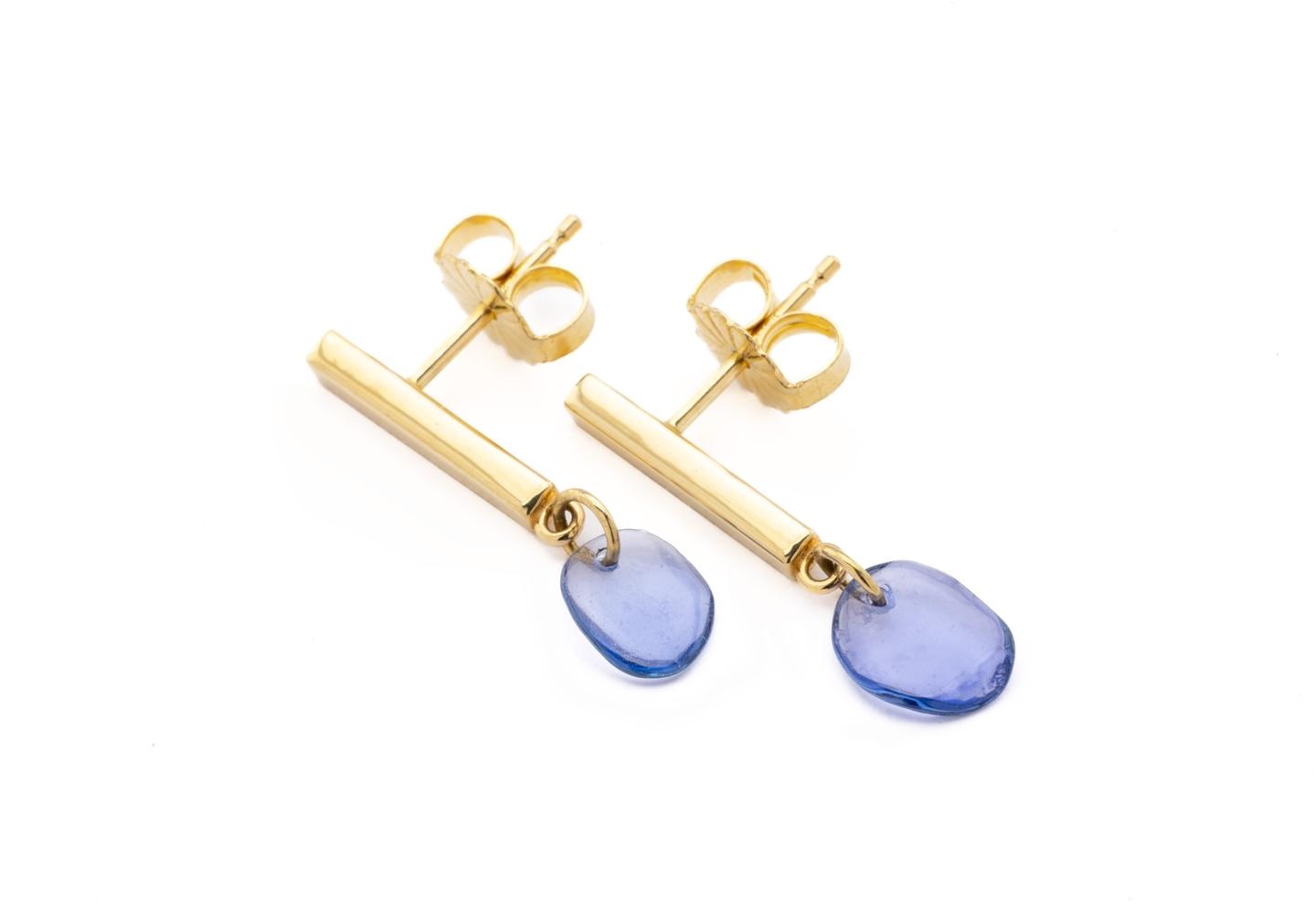 14K Yogo Drop Earrings