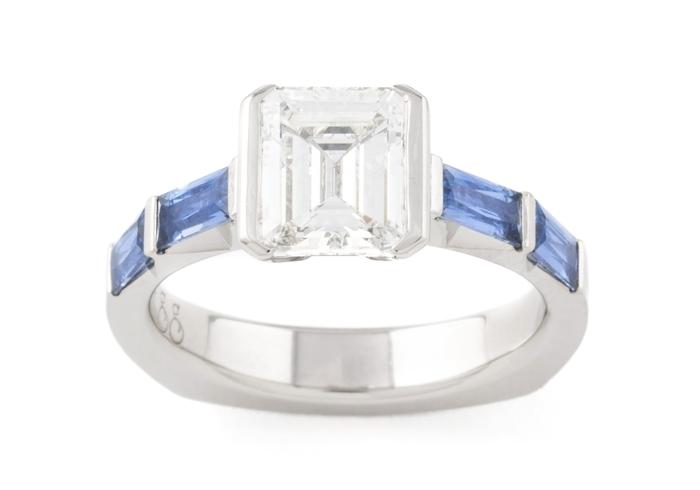 Aurum Baguette Engagement Ring