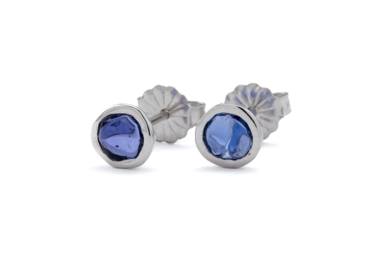 Aurum Bezel Stud Earrings