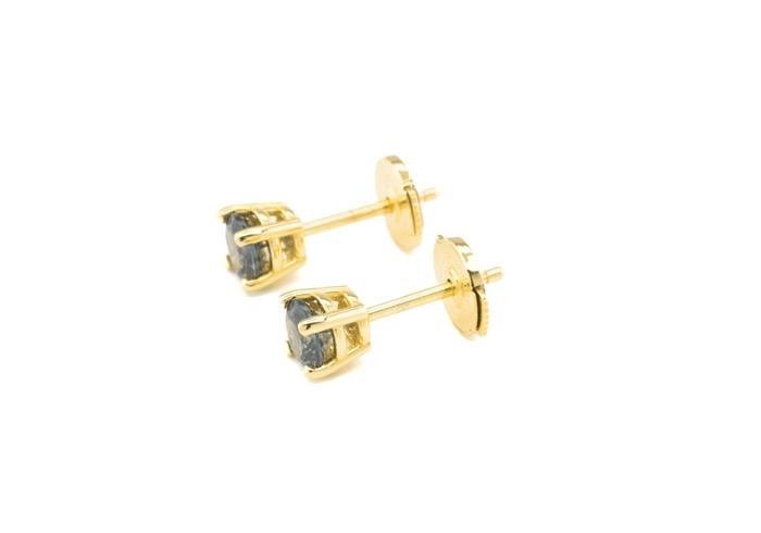 14K Montana Sapphire Stud Earrings
