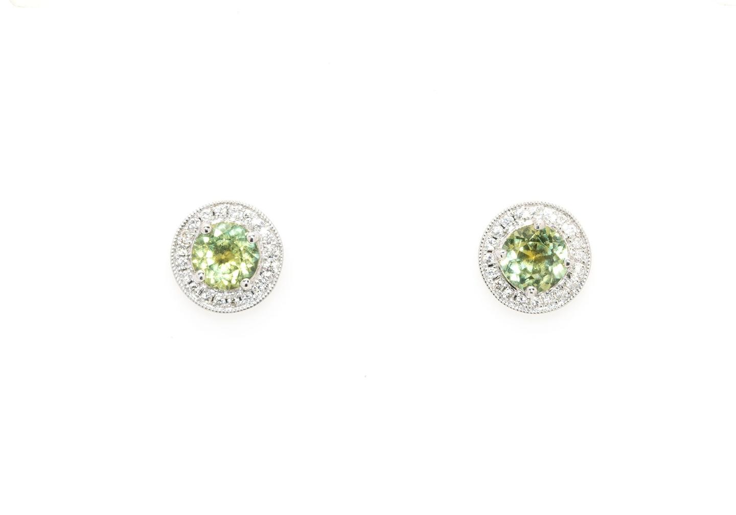 14k MT Sapphire Studs