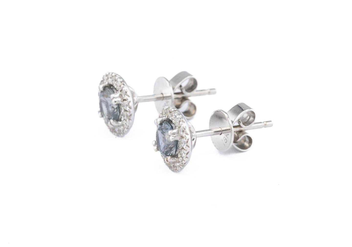 14k MT Sapphire Studs