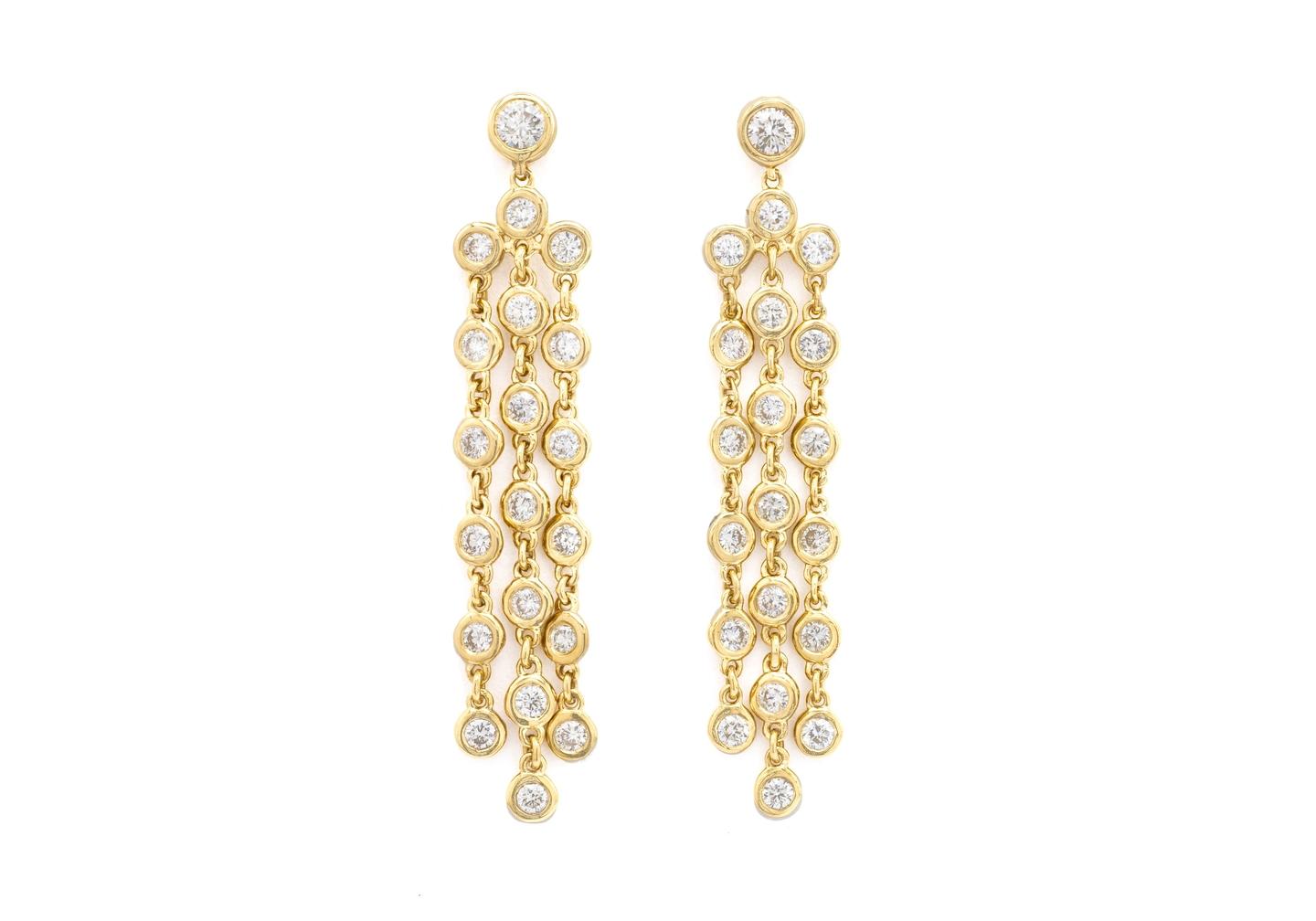 14K Chandelier Earrings