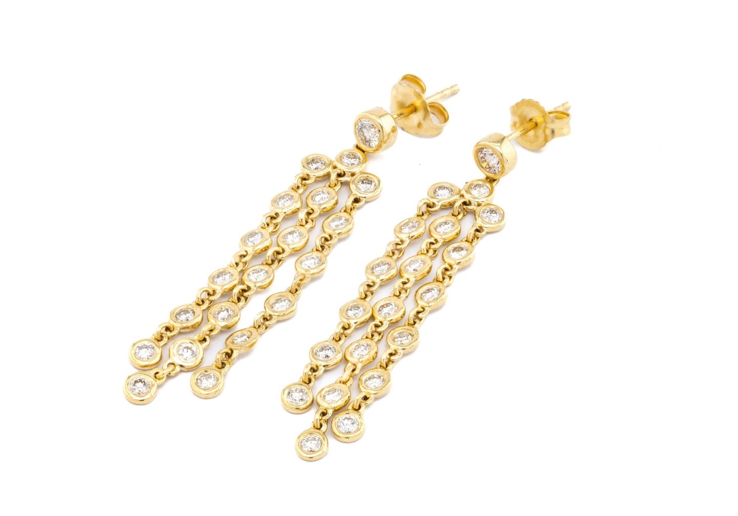 14K Chandelier Earrings