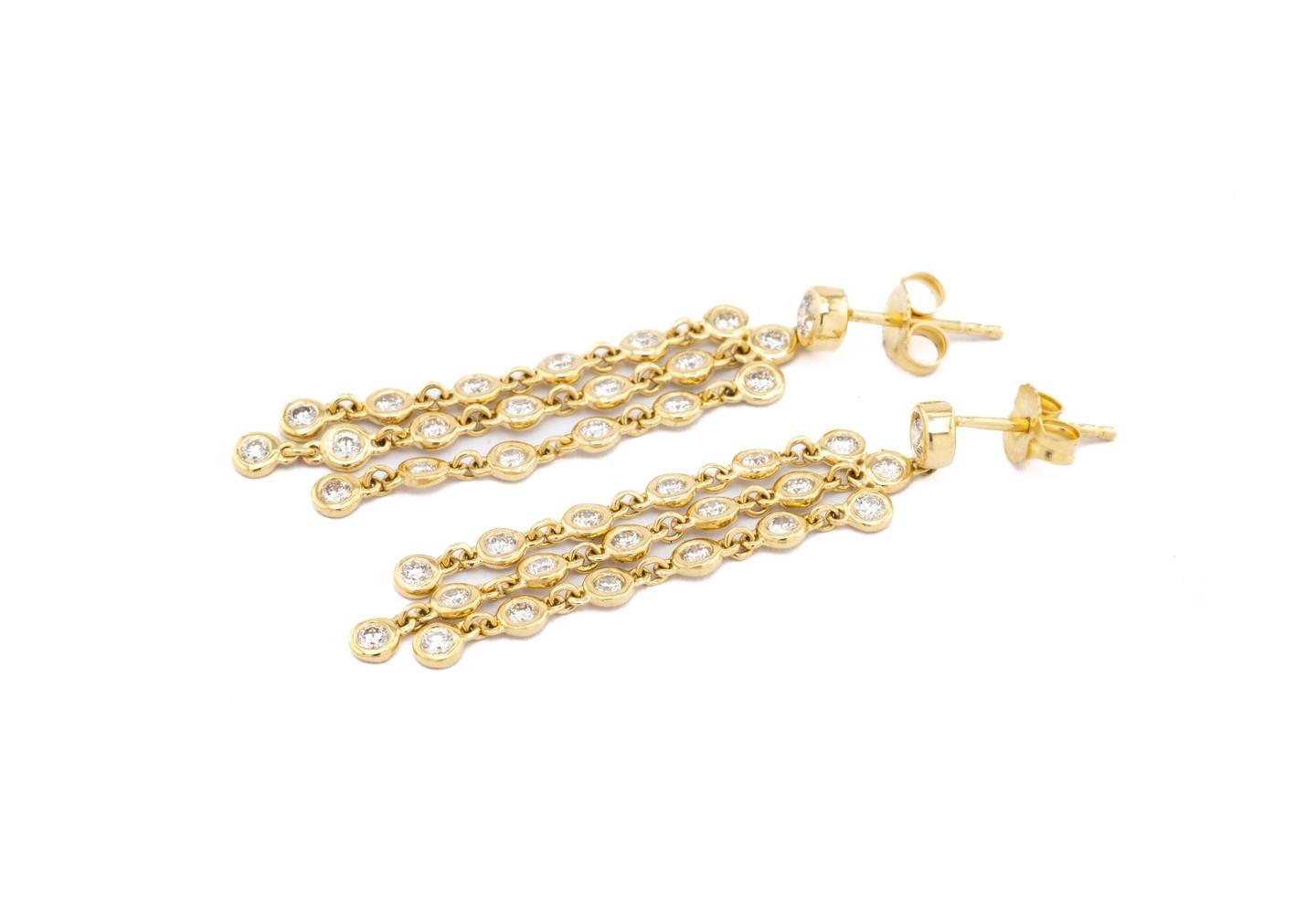 14K Chandelier Earrings