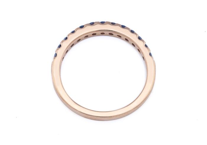 14K Yogo Half-Eternity Band