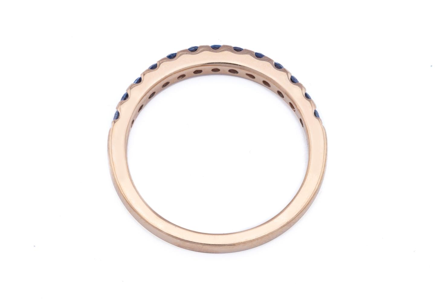 14K Yogo Half-Eternity Band