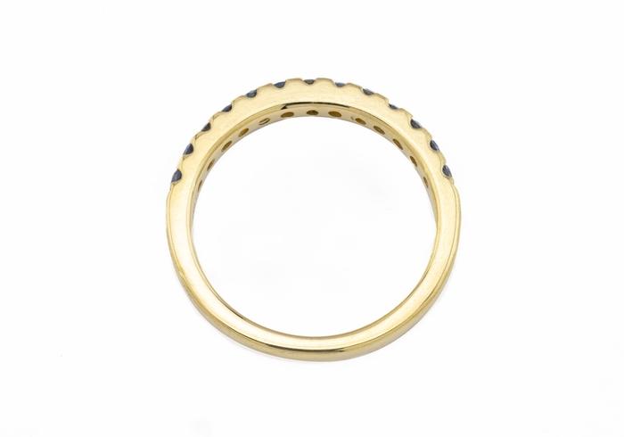 14K Yogo Half-Eternity Band