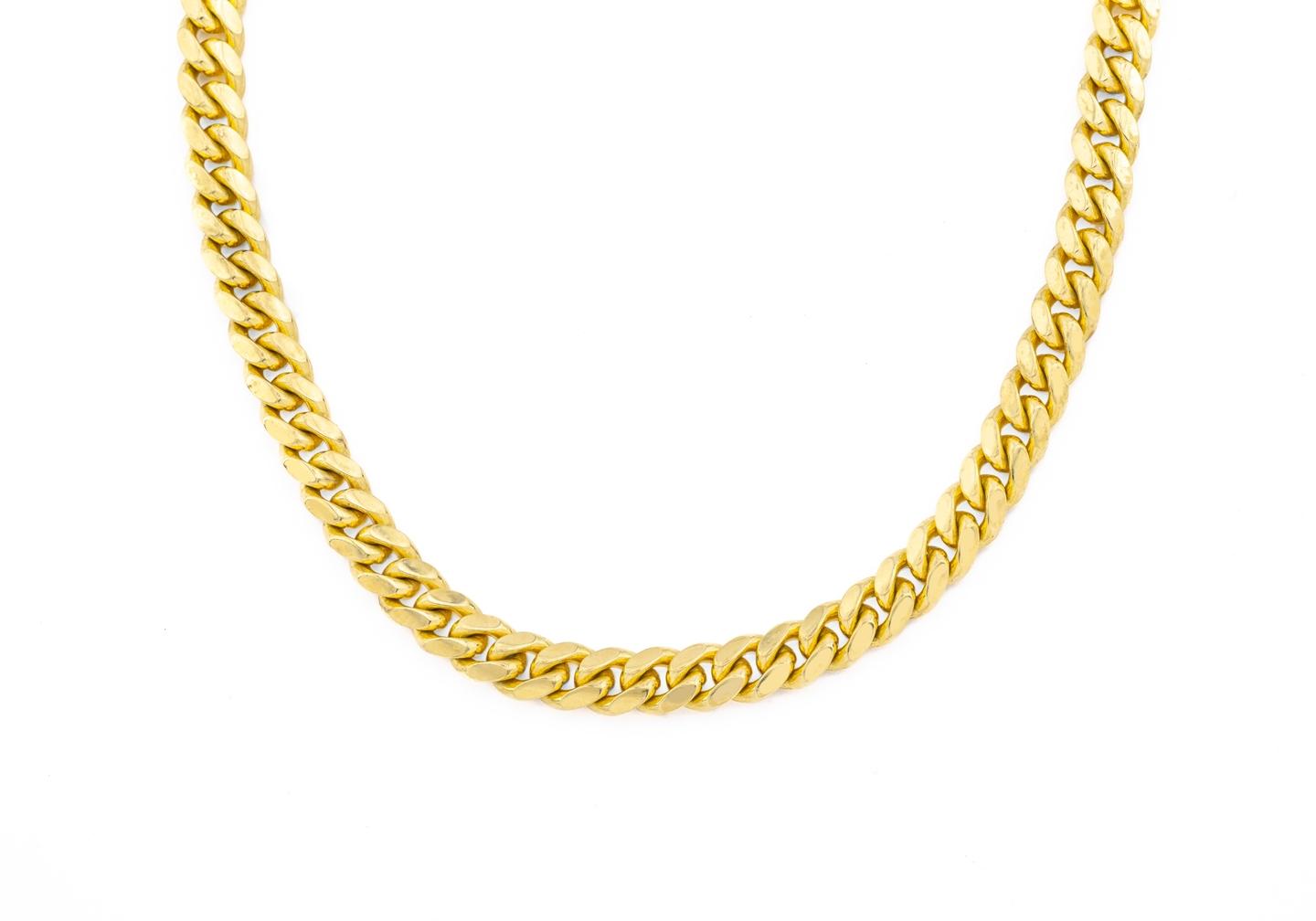 14K Solid 5mm Cuban Link Chain