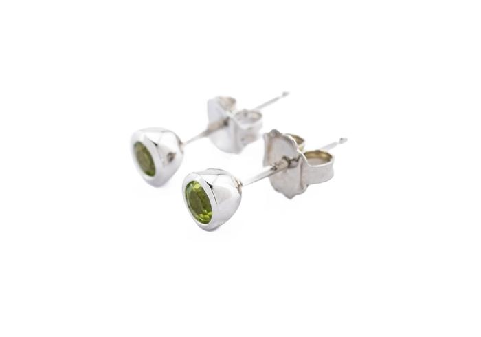 14K Birthstone Bezel-Set Stud Earrings