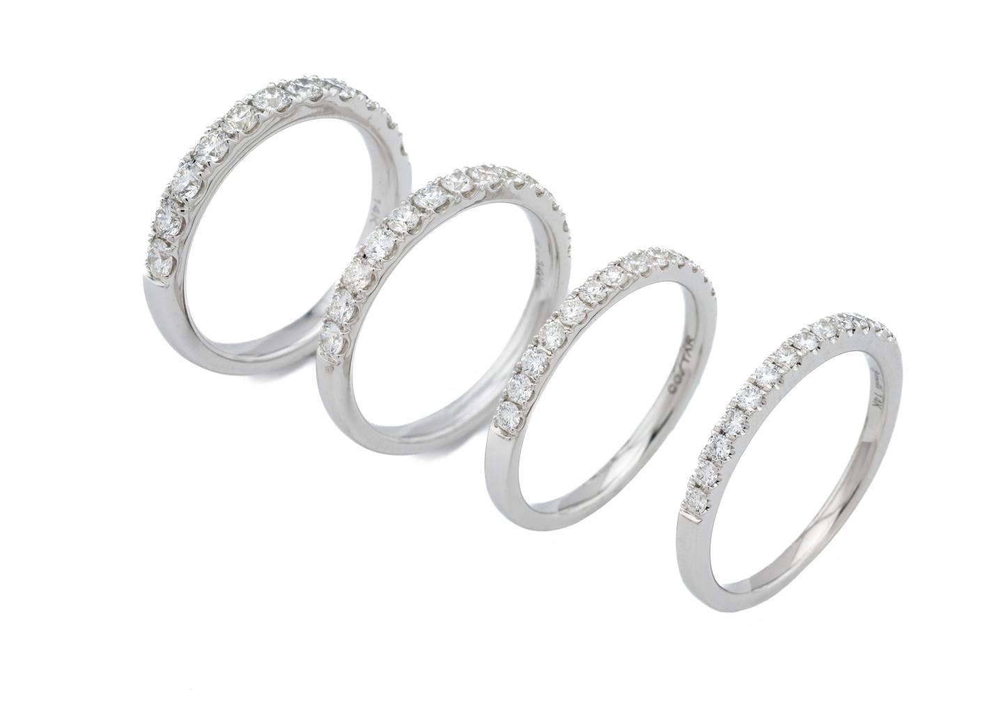 14K Diamond Half-Eternity Band, 0.25ctw - 1.5ctw