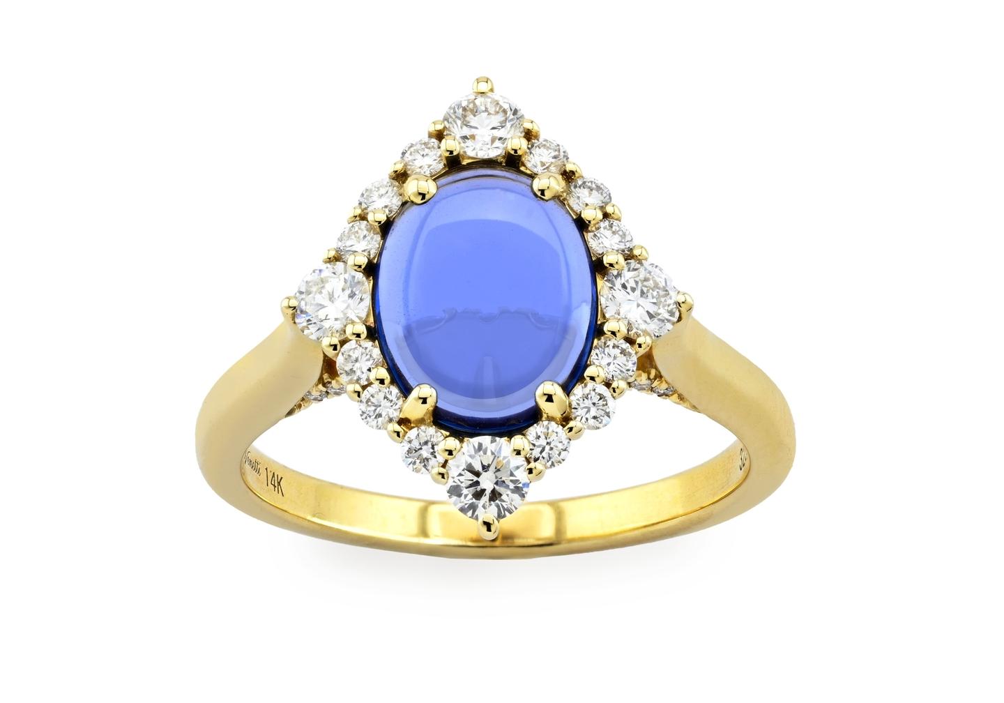 14k Yogo Sapphire ring