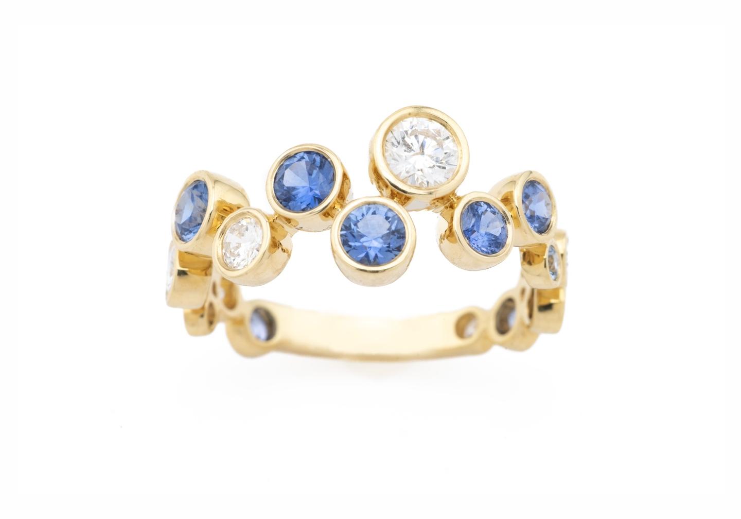 14k Yogo Sapphire ring